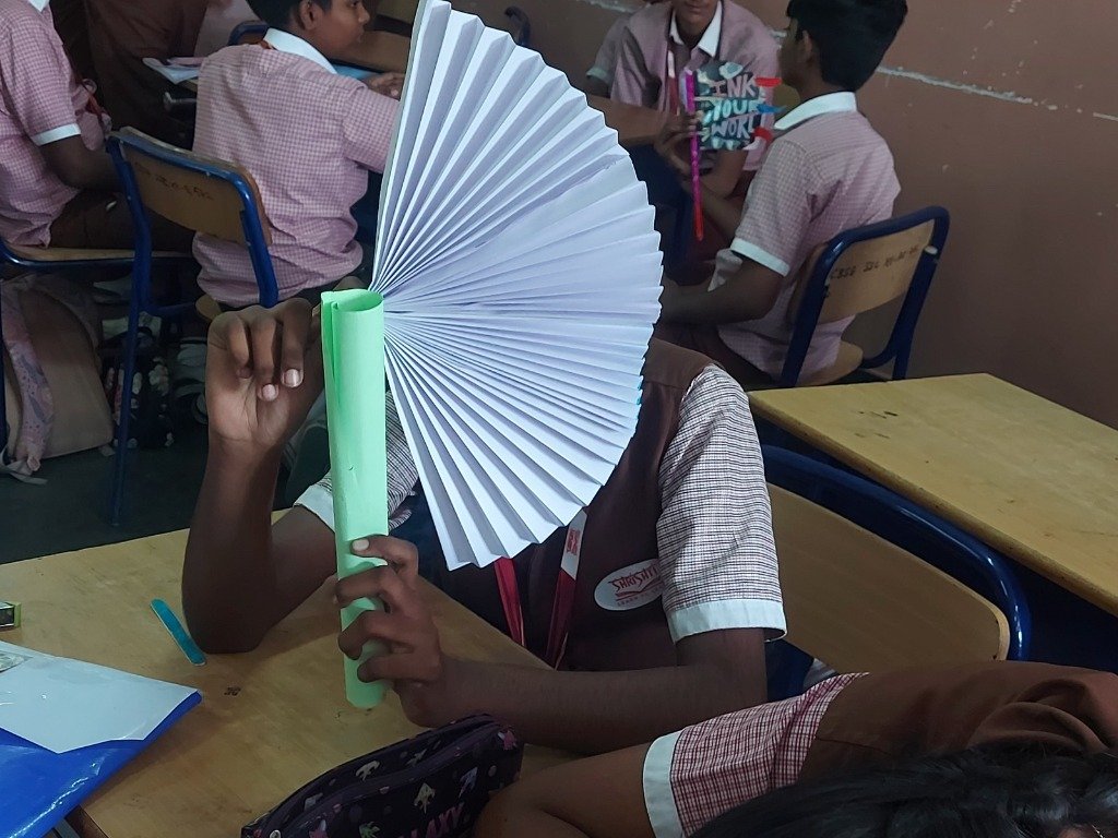HANDICRAFT CELEBRATION: CLASS IX ‘B’ CRAFTS TRADITIONAL PANKHAS - Gallery Photo 1
