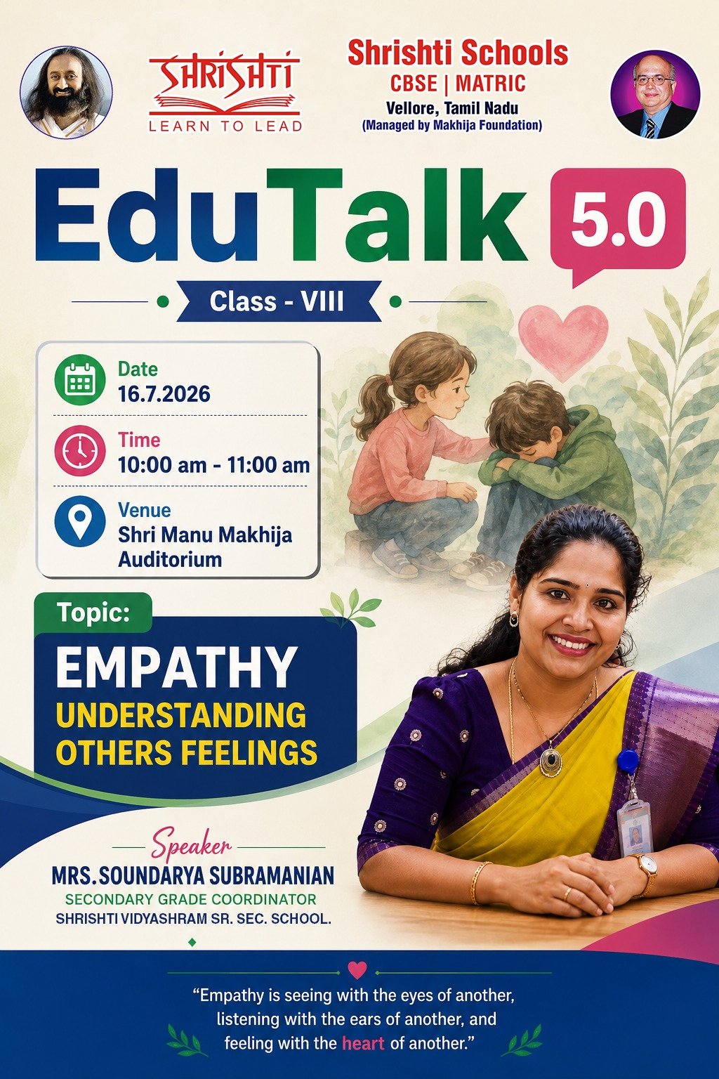 Edutalk 5.0 - Empathy Understanding Others Feelings For Grade VIII