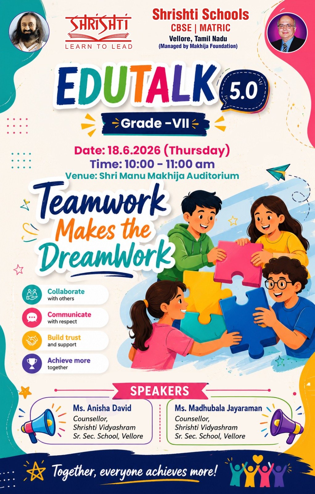 Edutalk 5.0 - Teamwork Makes The Dreamwork For Grade VII
