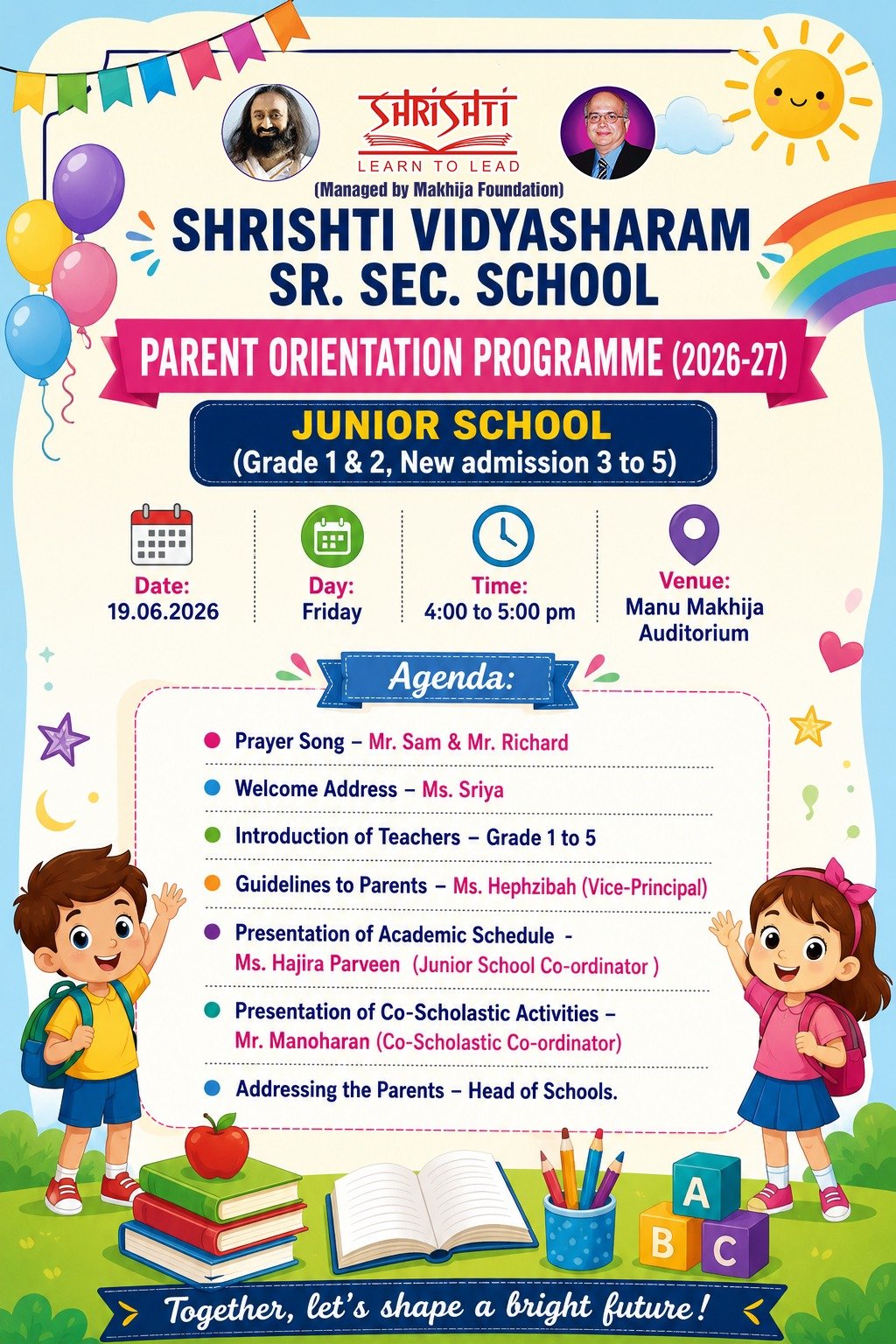 Parent Orientation Programme - Junior School